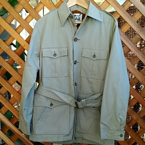 Vintage Woolrich Flannel Lined Safari 